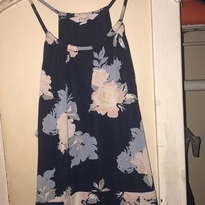 Blue floral dress